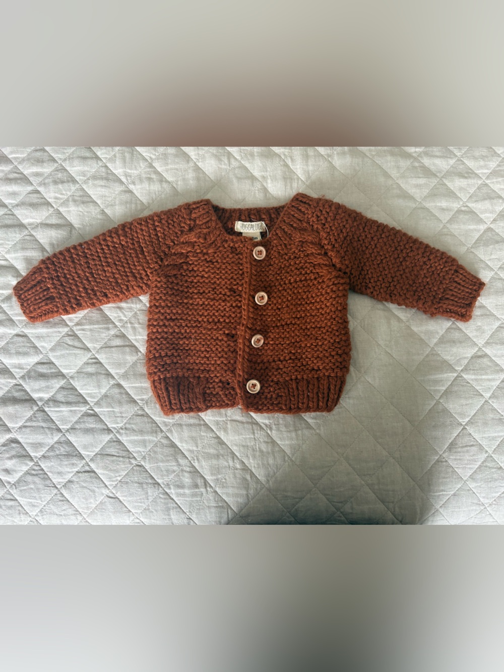 NWT Baby Cardigan in Rust